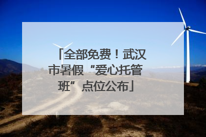 全部免费！武汉市暑假“爱心托管班”点位公布