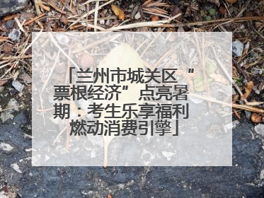 兰州市城关区“票根经济”点亮暑期：考生乐享福利 燃动消费引擎