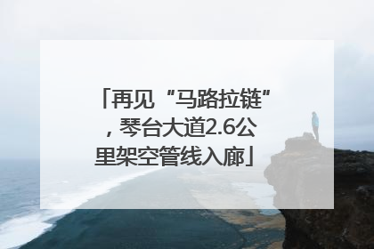 再见“马路拉链”，琴台大道2.6公里架空管线入廊