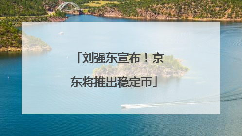 刘强东宣布！京东将推出稳定币