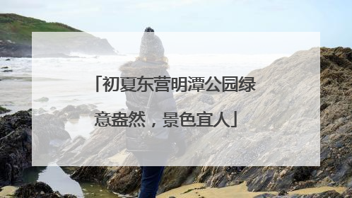 初夏东营明潭公园绿意盎然，景色宜人