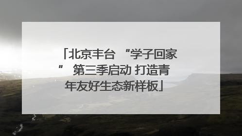 北京丰台 “学子回家” 第三季启动 打造青年友好生态新样板