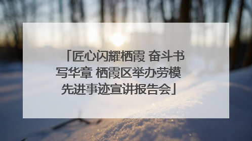 匠心闪耀栖霞 奋斗书写华章 栖霞区举办劳模先进事迹宣讲报告会