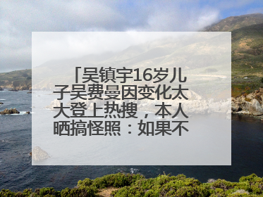 吴镇宇16岁儿子吴费曼因变化太大登上热搜，本人晒搞怪照：如果不喜欢现在的我可以离开