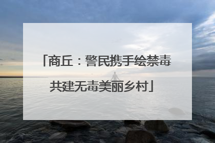 商丘：警民携手绘禁毒 共建无毒美丽乡村