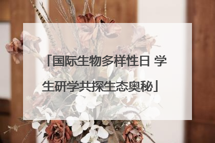 国际生物多样性日 学生研学共探生态奥秘