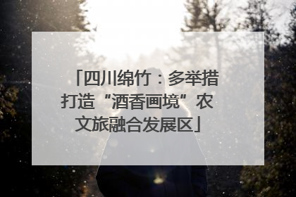 四川绵竹：多举措打造“酒香画境”农文旅融合发展区