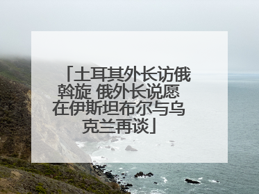 土耳其外长访俄斡旋 俄外长说愿在伊斯坦布尔与乌克兰再谈