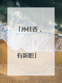 孙桂香，有新职