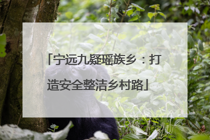 宁远九疑瑶族乡：打造安全整洁乡村路
