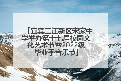 宜宾三江新区宋家中学举办第十七届校园文化艺术节暨2022级毕业季音乐节