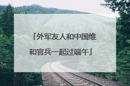 外军友人和中国维和官兵一起过端午