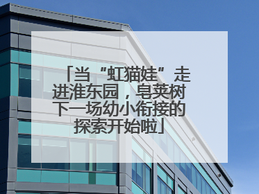 当“虹猫娃”走进淮东园，皂荚树下一场幼小衔接的探索开始啦