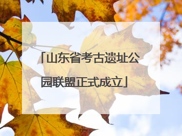 山东省考古遗址公园联盟正式成立