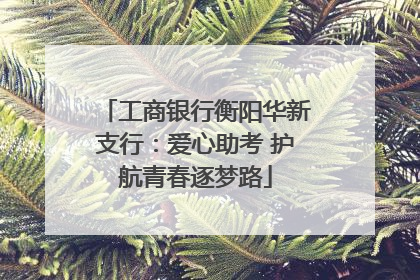 工商银行衡阳华新支行：爱心助考 护航青春逐梦路