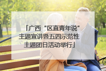 广西“区直青年说”主题宣讲暨五四示范性主题团日活动举行