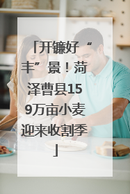 开镰好“丰”景！菏泽曹县159万亩小麦迎来收割季