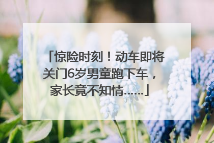惊险时刻！动车即将关门6岁男童跑下车，家长竟不知情……