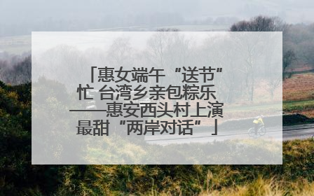 惠女端午“送节”忙 台湾乡亲包粽乐——惠安西头村上演最甜“两岸对话”
