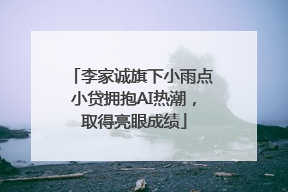 李家诚旗下小雨点小贷拥抱AI热潮，取得亮眼成绩