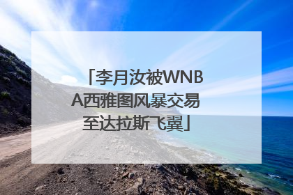 李月汝被WNBA西雅图风暴交易至达拉斯飞翼