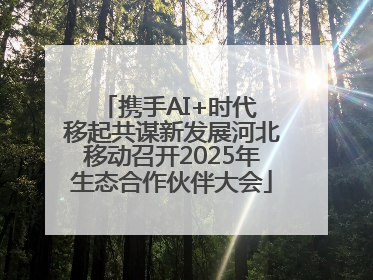 携手AI+时代 移起共谋新发展河北移动召开2025年生态合作伙伴大会