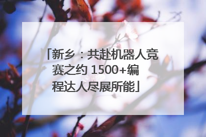 新乡：共赴机器人竞赛之约 1500+编程达人尽展所能