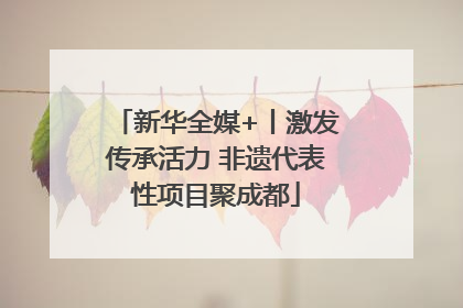 新华全媒+丨激发传承活力 非遗代表性项目聚成都