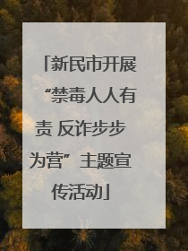 新民市开展“禁毒人人有责 反诈步步为营”主题宣传活动