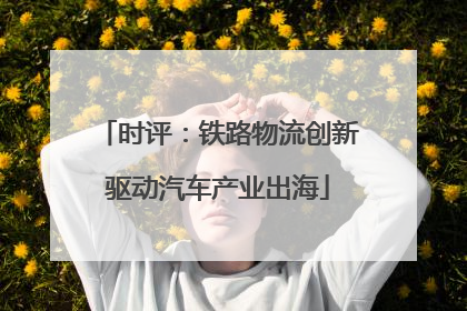 时评：铁路物流创新驱动汽车产业出海