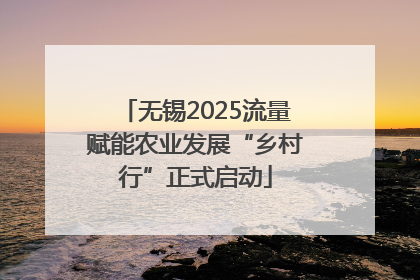 无锡2025流量赋能农业发展“乡村行”正式启动
