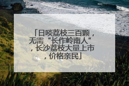 日啖荔枝三百颗，无需“长作岭南人”，长沙荔枝大量上市，价格亲民