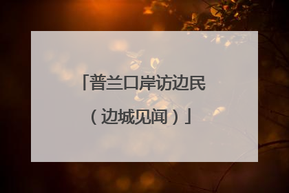 普兰口岸访边民（边城见闻）