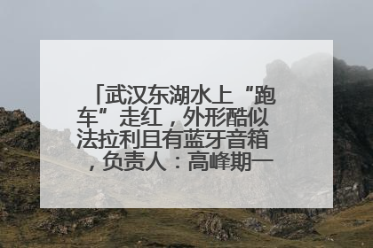 武汉东湖水上“跑车”走红，外形酷似法拉利且有蓝牙音箱，负责人：高峰期一两百人排队