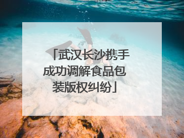 武汉长沙携手成功调解食品包装版权纠纷