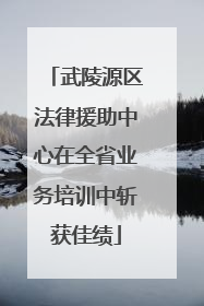 武陵源区法律援助中心在全省业务培训中斩获佳绩