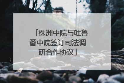 株洲中院与吐鲁番中院签订司法调研合作协议