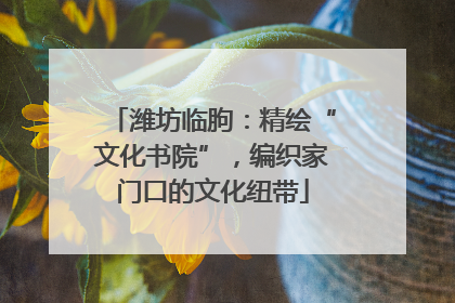 潍坊临朐：精绘“文化书院”，编织家门口的文化纽带