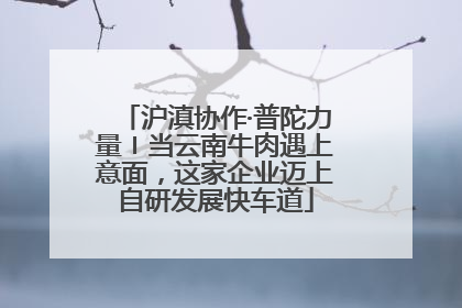 沪滇协作·普陀力量〡当云南牛肉遇上意面，这家企业迈上自研发展快车道