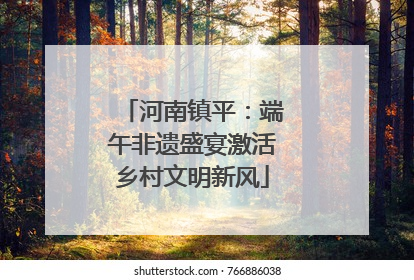 河南镇平：端午非遗盛宴激活乡村文明新风