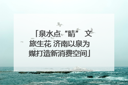 泉水点“睛” 文旅生花 济南以泉为媒打造新消费空间