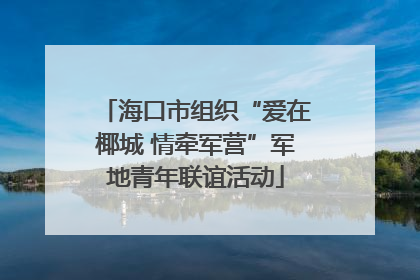 海口市组织“爱在椰城 情牵军营”军地青年联谊活动