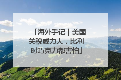 海外手记｜美国关税威力大，比利时巧克力都害怕
