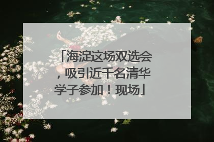 海淀这场双选会，吸引近千名清华学子参加！现场