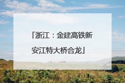 浙江：金建高铁新安江特大桥合龙