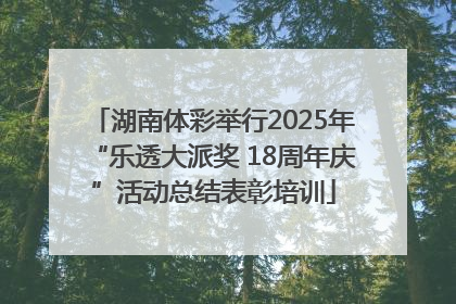 湖南体彩举行2025年“乐透大派奖 18周年庆”活动总结表彰培训