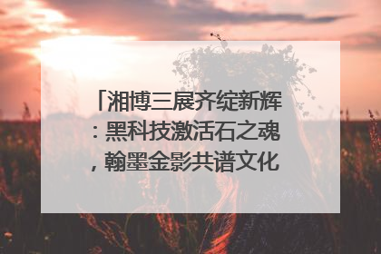 湘博三展齐绽新辉：黑科技激活石之魂，翰墨金影共谱文化遗产日华章