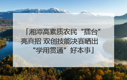 湘潭高素质农民“擂台”亮真招 双创技能决赛晒出“学用贯通”好本事