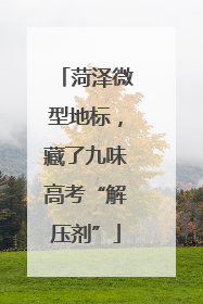 菏泽微型地标，藏了九味高考“解压剂”