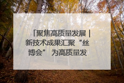 聚焦高质量发展｜新技术成果汇聚“丝博会” 为高质量发展注入新动能